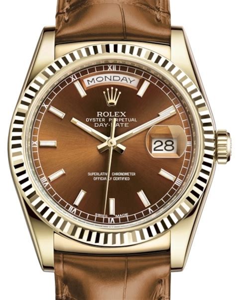 rolex day date 36 leather strap price|Rolex Day-Date 36 cost.